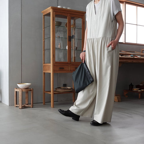 leaf handle pouch _ no.2 / nylon twill